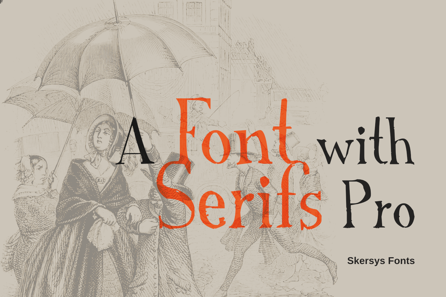 Example 1 of font A Font with Serifs Pro