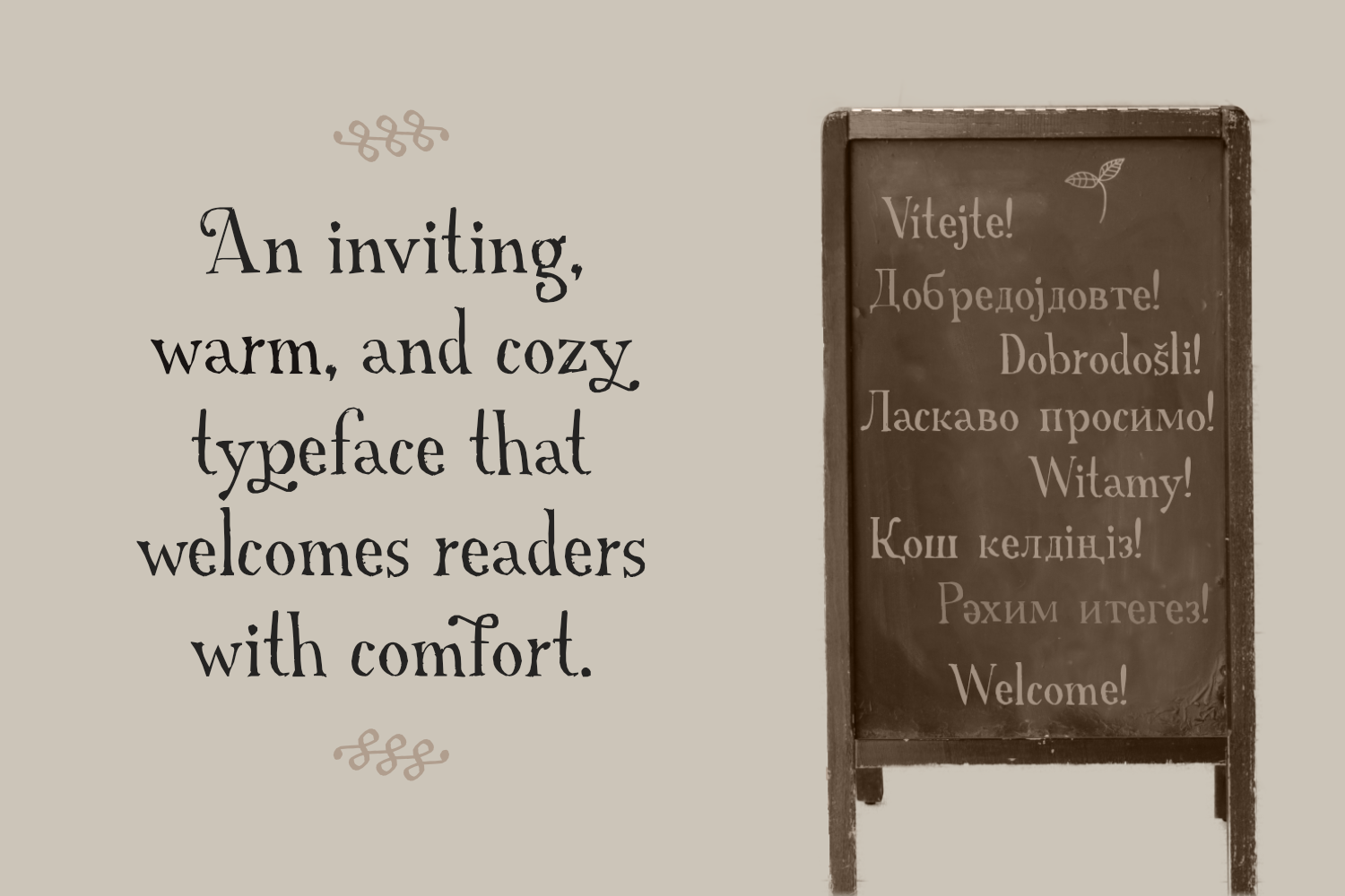 Example 4 of font A Font with Serifs Pro